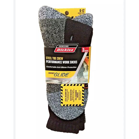 Dickies Other - Dickies Steel Toe Blister Resister Work Socks size 6-12 One pair New in package